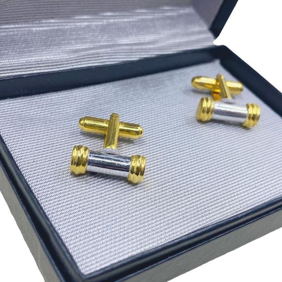 Vintage Gold & Silver Tone Cufflinks - Picture 3 of 4